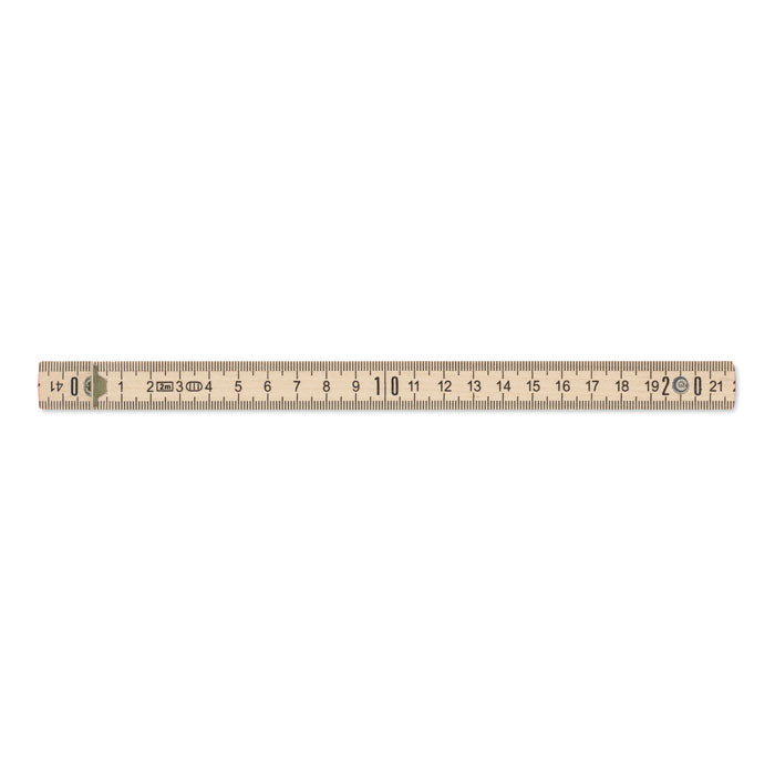 Branded Carpenter ruler in wood 2m