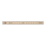 Branded Carpenter ruler in wood 2m