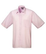 Premier Short Sleeve Poplin Shirt Pink