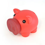 Plastic Piggy Bank With Darkened Rubber Nose