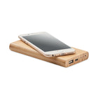 Bamboo Wireless Charging Power Bank - 6000 mAh