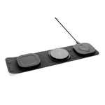 Branded Swiss Peak RCS rplastic 3-in-1 wireless 15W travel charger