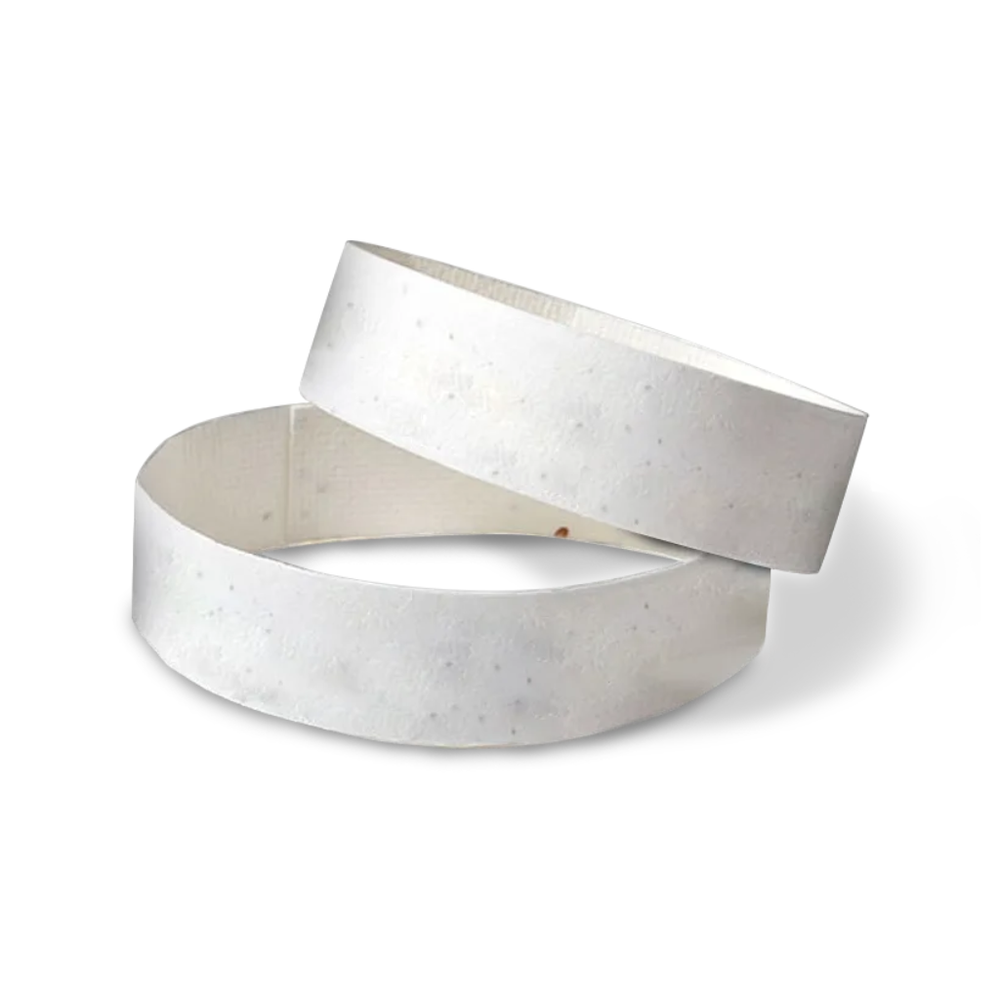 Seeded Paper Wristbands