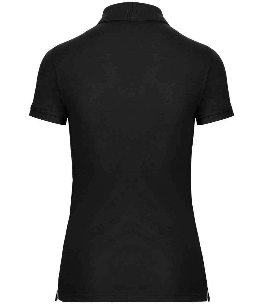 WK Designed to Work Ladies Anti-Bacterial Piqué Polo Shirt Black