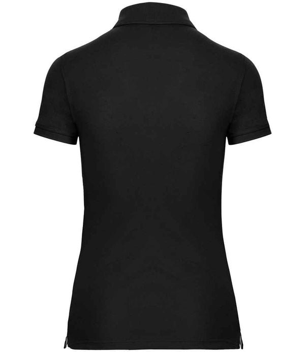 WK Designed to Work Ladies Anti-Bacterial Piqué Polo Shirt Black
