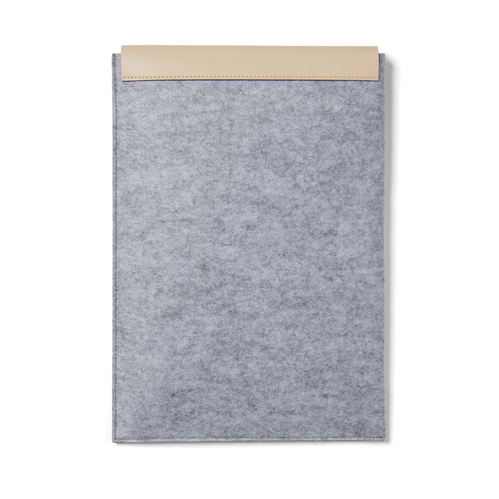 Branded VINGA Albon GRS recycled felt 15" laptop sleeve