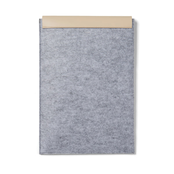 Branded VINGA Albon GRS recycled felt 15" laptop sleeve