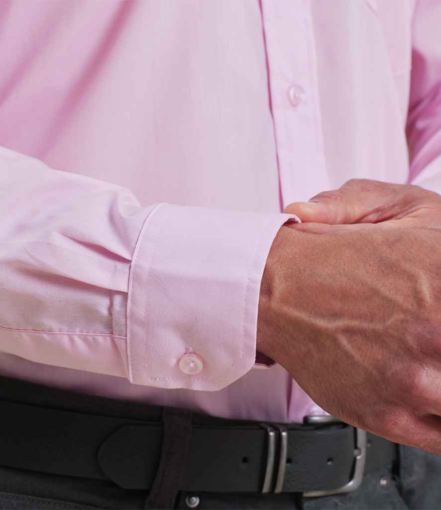 Premier Long Sleeve Poplin Shirt Pink