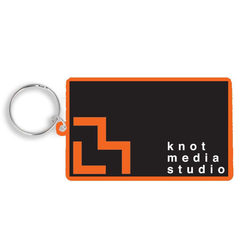 80mm Rectangle Keyring