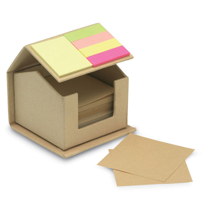 Branded Eco House Shape Sticky Notes Pad Set