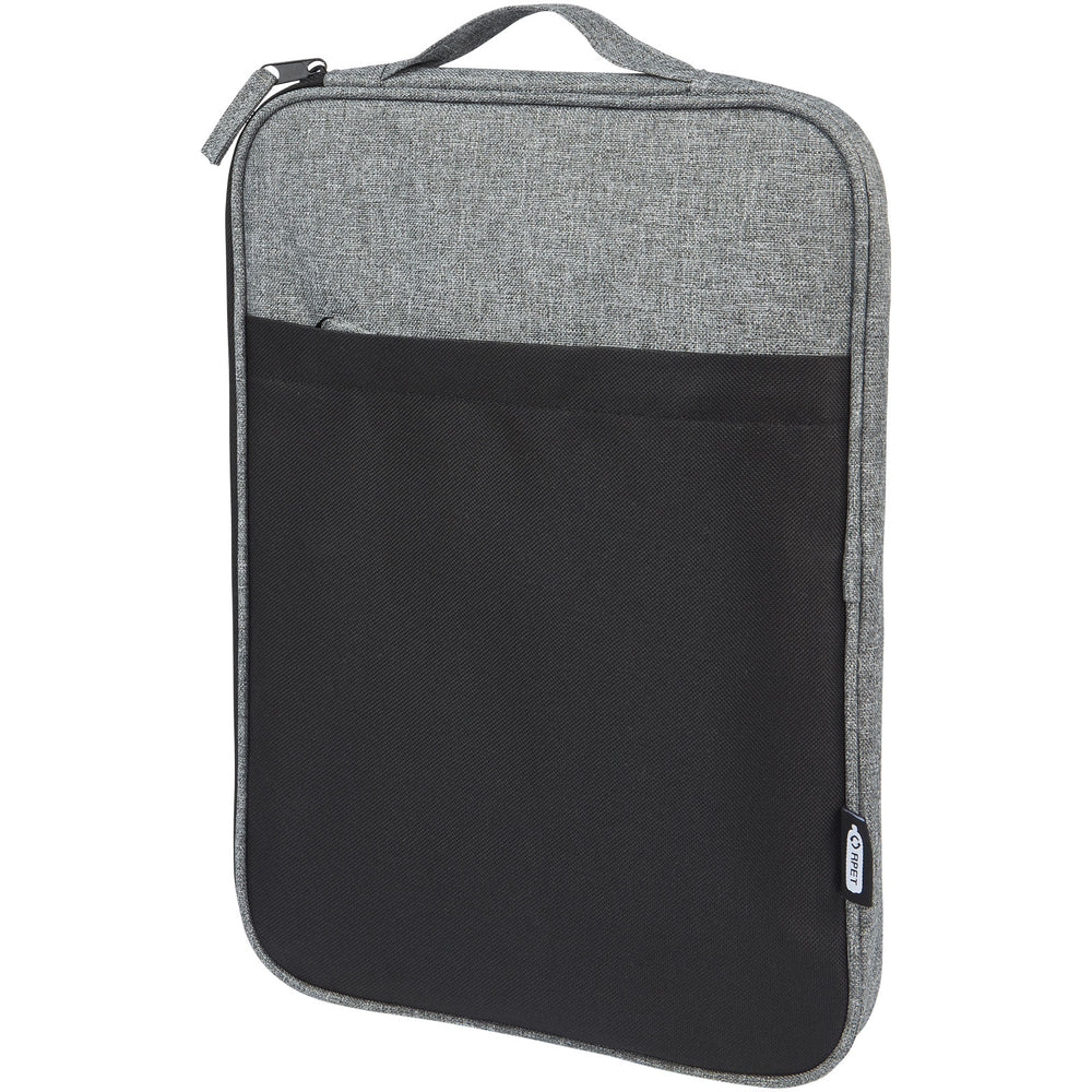Branded Reclaim 14" GRS recycled two-tone laptop sleeve 2.5L