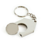 Branded House Shape Trolley Coin Keyring