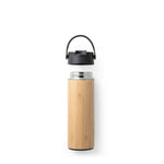 LAVER. Thermos bottle in bamboo, stainless steel and PP 440 mL