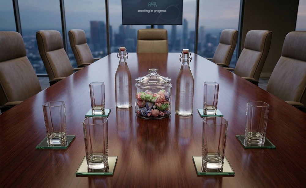 Branded Glass Meeting Room Set
