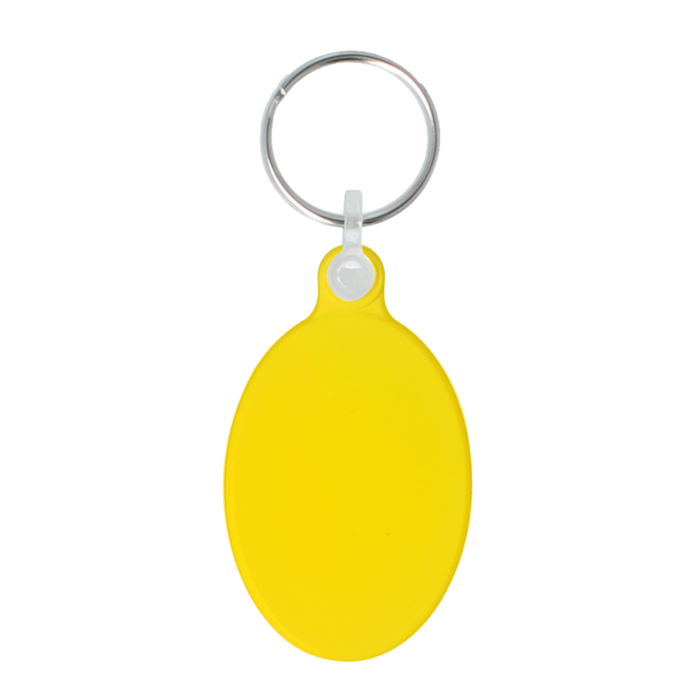50mm Oval Keyring