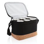 Two tone cooler bag with cork detail