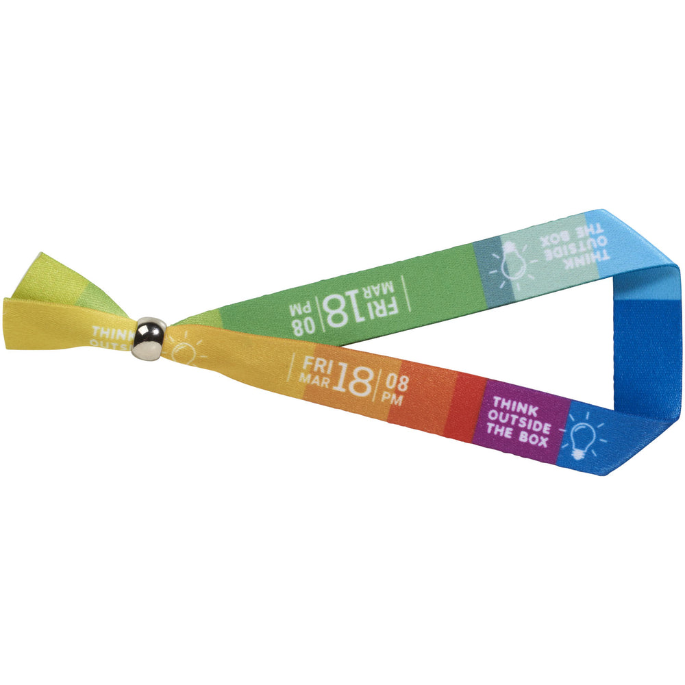 Branded Evi sublimation festival bracelet metal