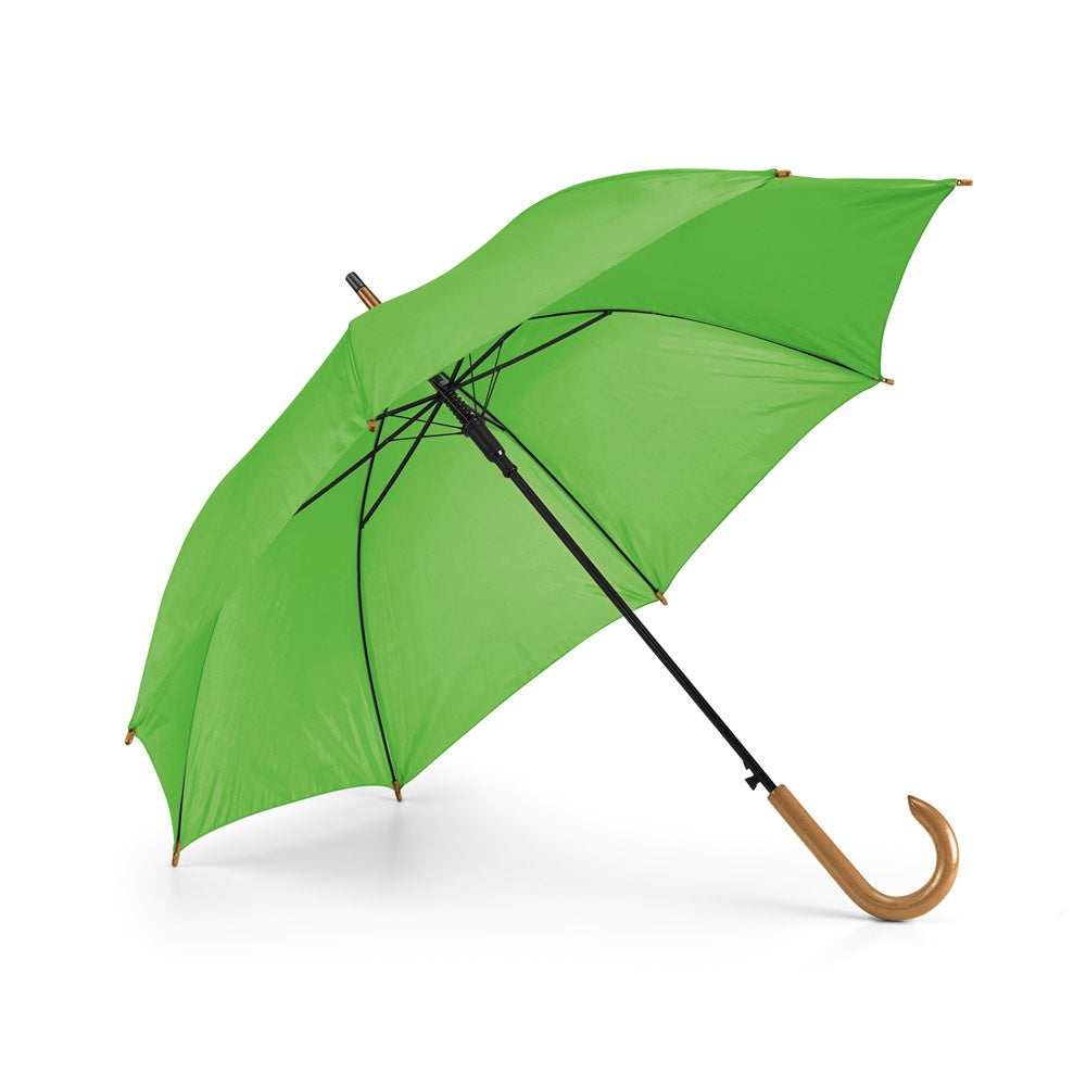 PATTI. 190T polyester umbrella with automatic opening Light green