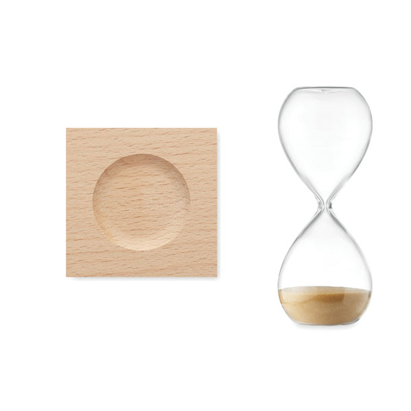 Branded 5 minute sand hourglass