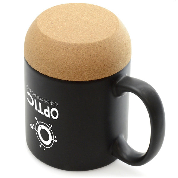 Branded Humber Cermaic Mug with Cork Base