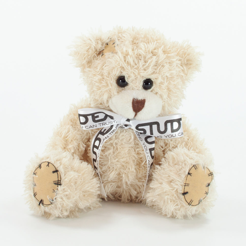 Bow Bear I 12cm Paw Bear, Cappuccino