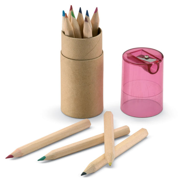 Branded 12 coloured pencils