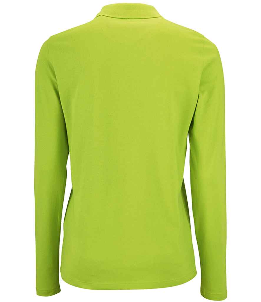 SOL'S Ladies Perfect Long Sleeve Piqué Polo Shirt Apple Green