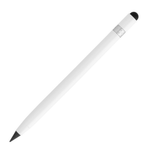 Aluminum inkless pen with eraser
