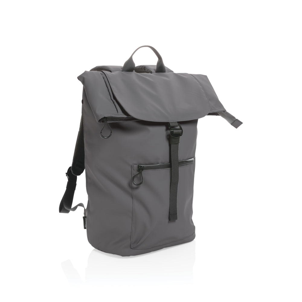 Branded Impact AWARE™ RPET water resistant 15.6" laptop backpack