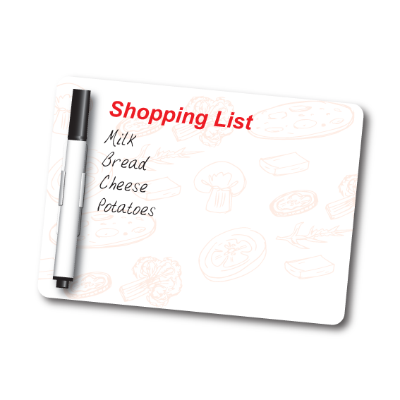 Rectangle Magnet with pen attached