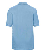 Russell Schoolgear Kids Poly/Cotton Piqué Polo Shirt Sky Blue