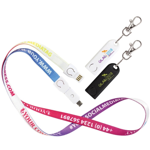 3-in-1 USB Lanyard Charging Cables