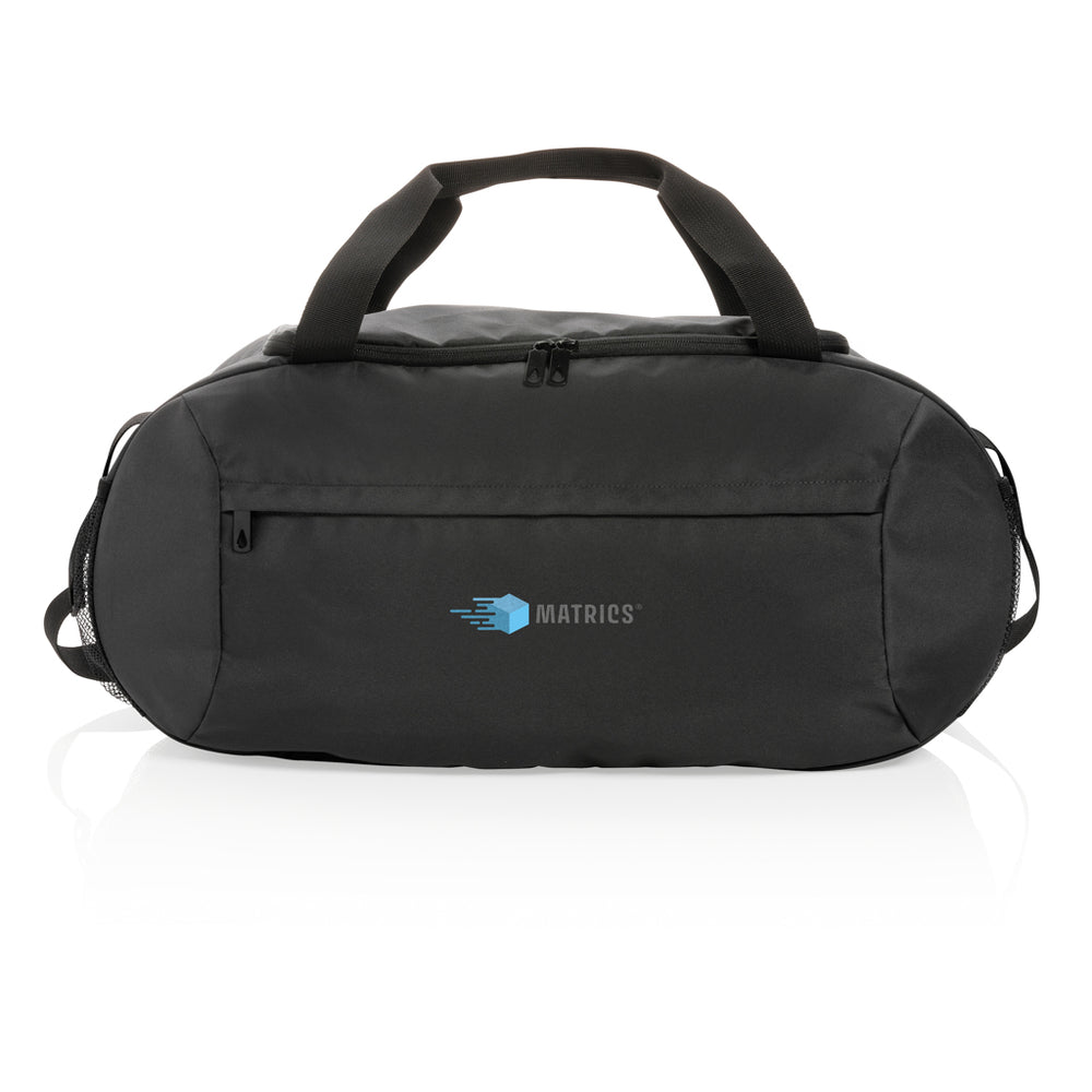 Branded Impact AWARE™ RPET modern sports duffel