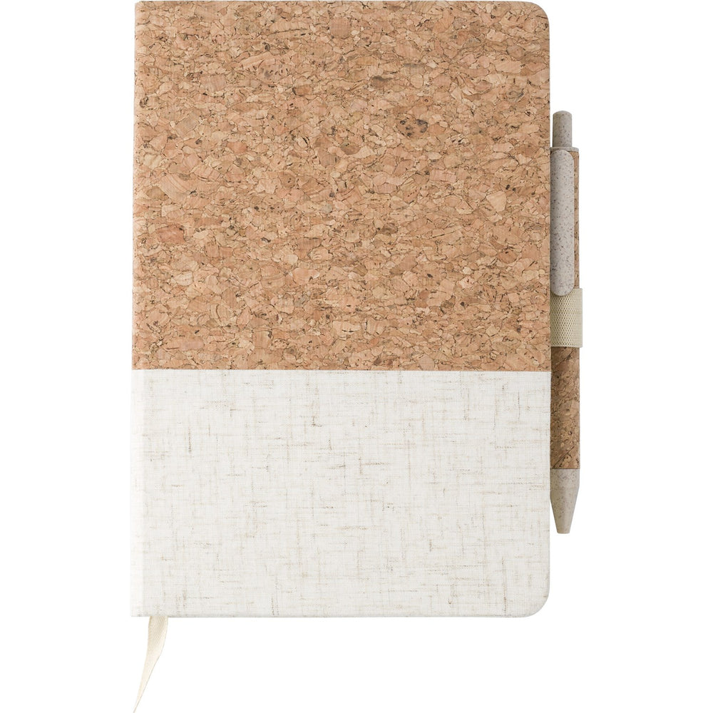 Scotgrange Cork and linen notebook (approx. A5)