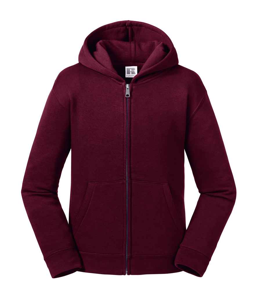 Russell Kids Authentic Zip Hooded Sweatshirt Burgundy