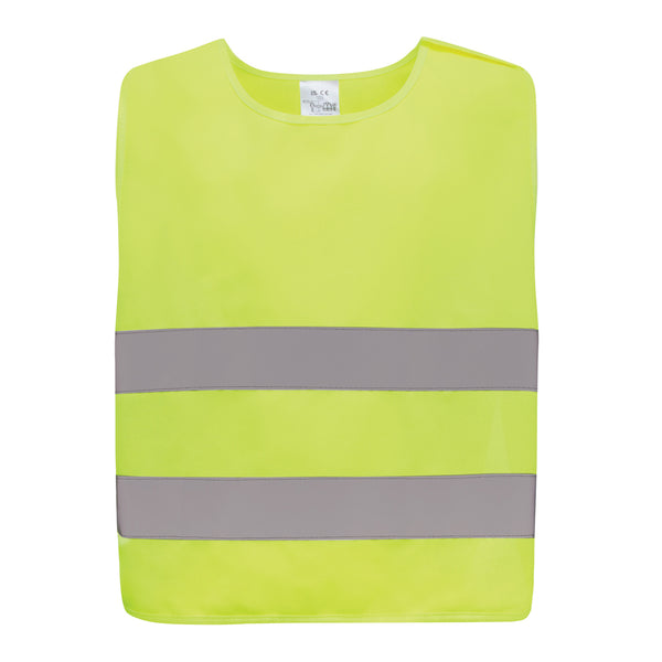 Branded GRS recycled PET high-visibility safety vest 7-12 years