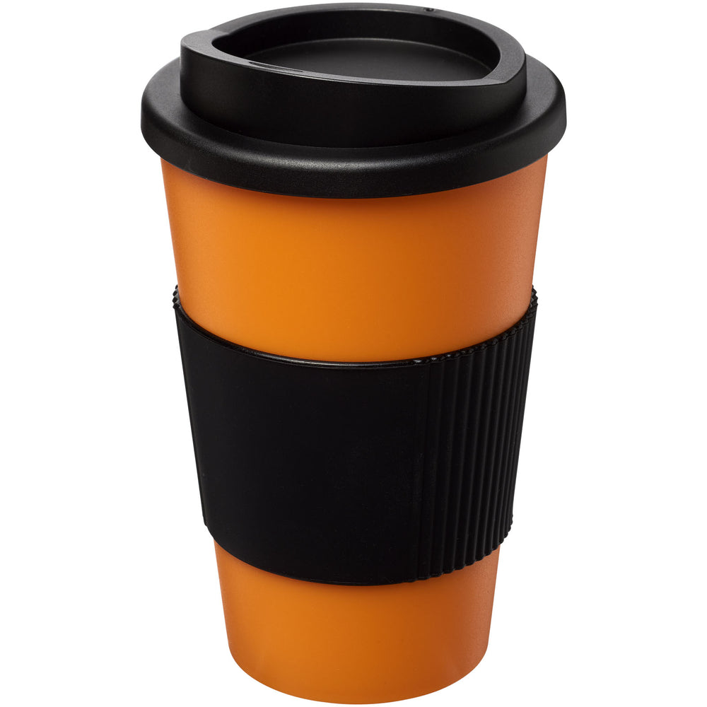 Branded Americano® 350 ml insulated tumbler with grip