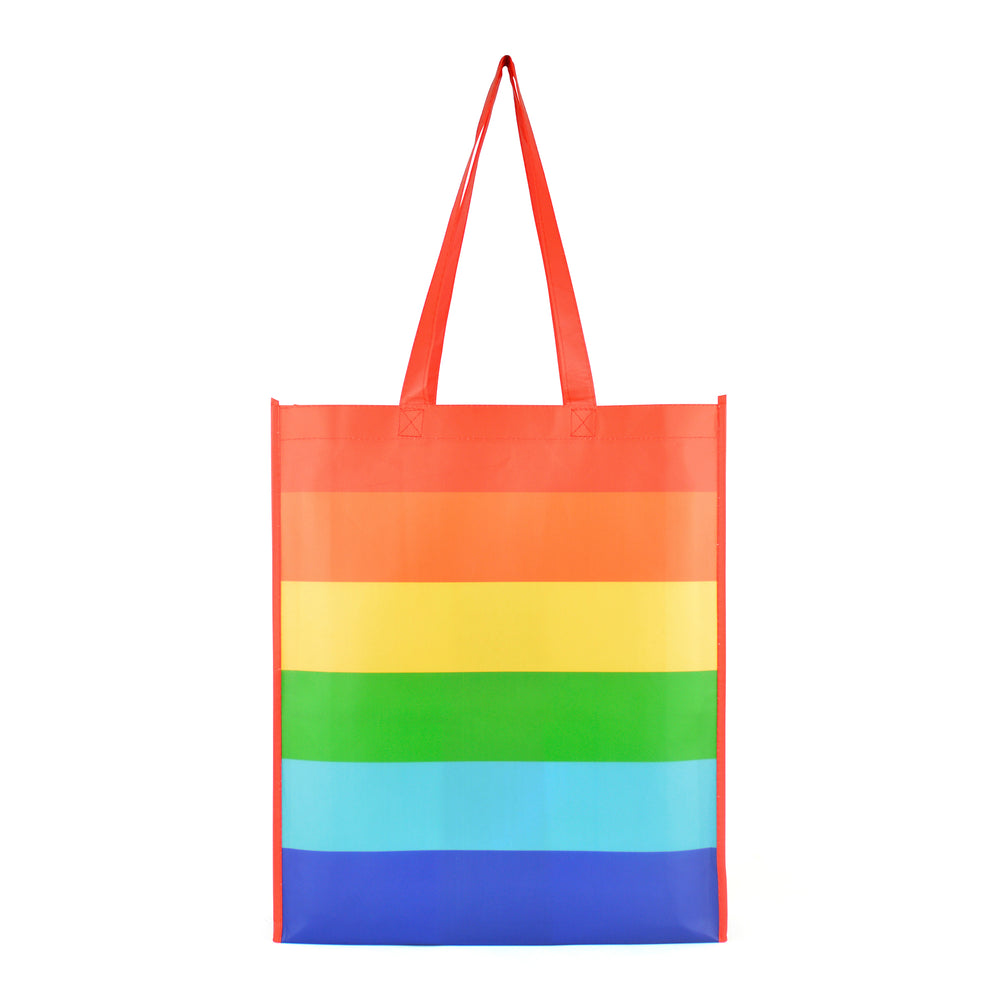 Branded Eco Friendly non woven PP long handled shopper with gusset