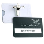 Matt Finish Reusable Name Window Badges