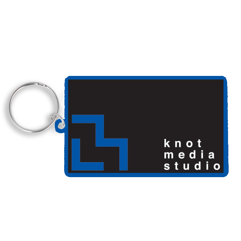 80mm Rectangle Keyring
