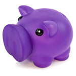Branded Plastic Piggy Bank With Darkened Rubber Nose