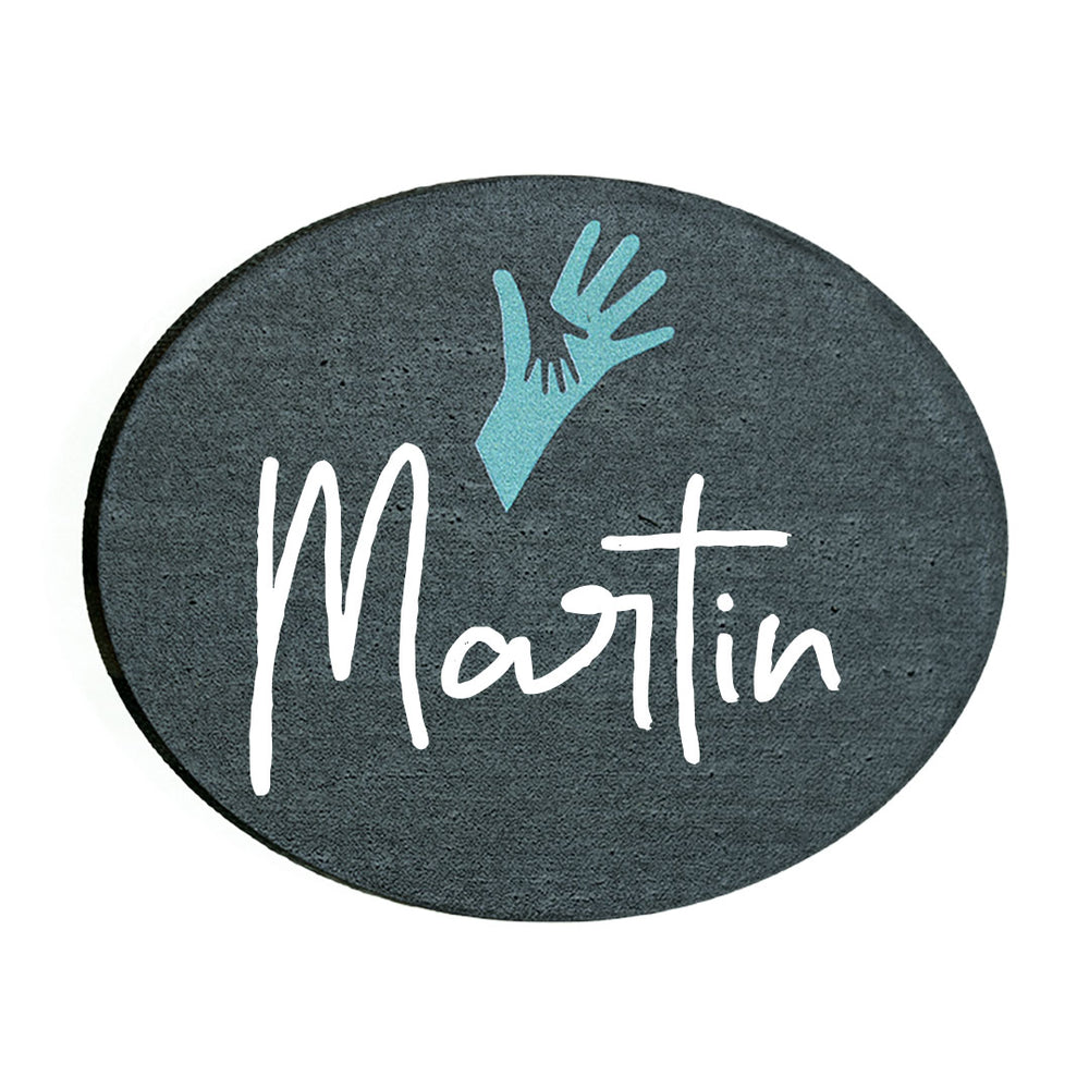 Blackboard Bamboo Reusable Name Badges