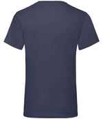 Fruit of the Loom V Neck Value T-Shirt Deep Navy