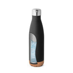 SOLBERG. Stainless steel thermos and cork base 560 mL