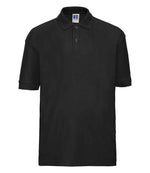 Russell Schoolgear Kids Poly/Cotton Piqué Polo Shirt Black