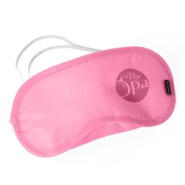 Black rPET Sleep Eye Mask, Plain Stock