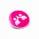 Bespoke Shape Metal Clutch Pin Badge - 35mm