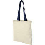 Nevada 100 g/m² cotton tote bag coloured handles 7L | Branded Tote Bag
