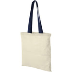 Branded Nevada 100 g/m² cotton tote bag coloured handles 7L