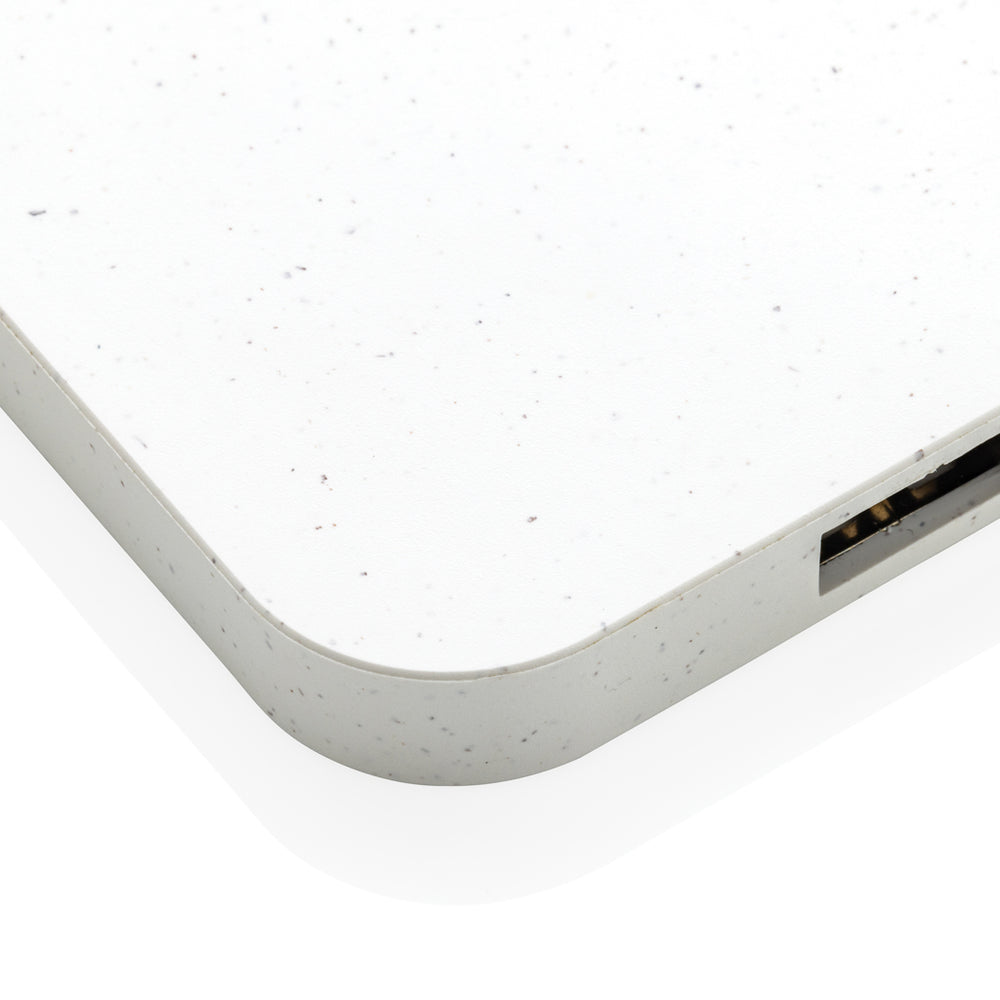 Branded RCS recycled plastic 10W Wireless charger with USB Ports